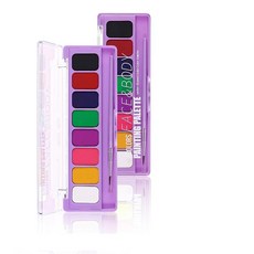 MAEPEOR Face Body Paint Palette 8 Colors Glow In The Dark Painting Neon Fluorescent Water Activate, Kit 03