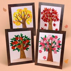 하다니 미술샘 스탬프아트 풍성한 가을나무, 4.꽃/합포장, 1개