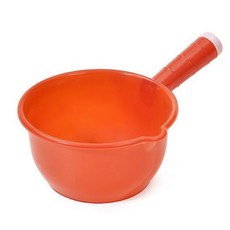 紅色大號水瓢 加厚塑料長柄水勺, 1個, 紅色中號帶嘴 最大約裝3.3斤水 ,1個裝