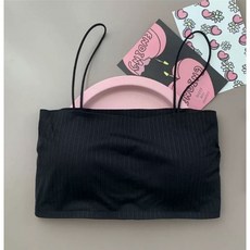 Onedays 冰絲細肩帶背心 無鋼圈吊帶平口小可愛 一片式厚墊螺紋美背運動 C261