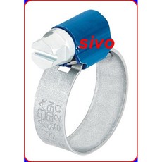 瑞典ABA NOVA 9mm強力型藍帶管束 特殊強力鋼帶 汽車用管 空油壓管 耐震 32-44mm, 1個, 4號 100個/包