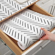 Tatyanna 주방 캐비닛용 서랍 및 선반 라이너 비접착식 캐비닛 라이너 꽃 선반 라이너 강한 그립 미끄럼 방지 서랍 라이너 방수 청소하기 쉬운 찬장 옷장 라이너, Stripe