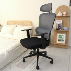 모닝글로리 M501 프리미엄 요추받침 학생 사무용 넓고 편안한 메쉬 의자, 블랙