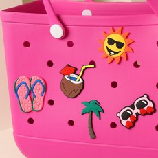 루즈루나 세니 EVA 비츠백 파츠 7개 세트 가방 꾸미기 장식 액세서리, 7개세트