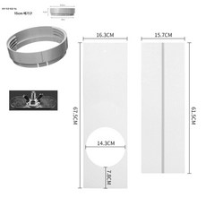 전용 창틀 소켓 쿨윈 에어컨 보조 거치대 창문 키트, 1개, 2개 보드+15cm 싱글홀