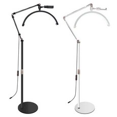 반달조명 왁싱 반영구 뷰티샵 스탠드조명 각도 조절, 02. 16인치(40cm) 흰색