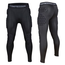 足球運動長褲戶外專業守門員訓練修身緊身褲，高彈力透氣舒適，耐磨耐用，多種運動適用