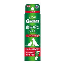 LION PETKISS 潔牙凝膠 蘋果口味 犬貓適用, 40g, 1個