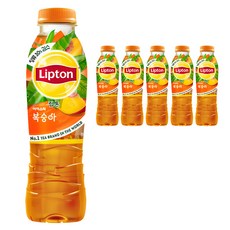 Lipton 立頓 水蜜桃冰茶, 500ml, 6個