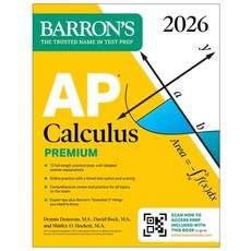 (英文圖書)AP Calculus Premium 2026: Prep Book with 12 Practice Tests + Comprehensive Revi... 平裝版, Barrons Educational Services, 英文
