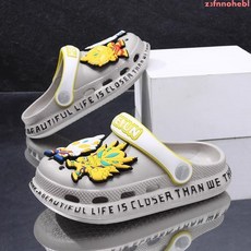 兒童奧特曼洞洞拖鞋男童夏季防滑沙灘鞋