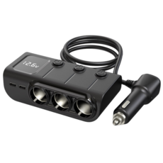 高總裁 PD智能多孔車用充電器 180W快充 12-24V通用 獨立開關 電壓顯示