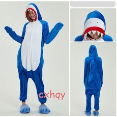 動物造型連身睡衣 鯊魚款