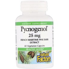 natural Factors 松樹皮萃取素食膠囊 25mg, 60顆, 1罐