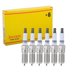 Jectam 자동차 교체용 스파크 플러그 SP580 SP537 SP534 이리듐 스파크 플러그 LTR6DI-8 96588 6피스 익스페디션 익스플로러 F-150 플렉스 토러스, Jectam 자동차 교체용 스파크 플러그 SP580 S, 6개