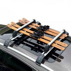 자동차 스키 캐리어 루프탑 거치대 랙 보드 지붕 고정, SUV 통합 크로스바가 포함된 스노우보드 랙, 1개, SUV 통합 크로스바가 포함된 스노우보드 랙