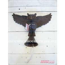 House傢飾 貓頭鷹風鈴