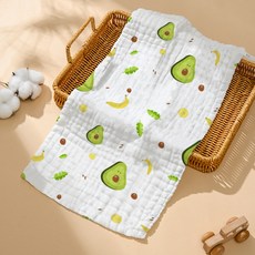 KIDS PARK 嬰兒紗布浴巾 寶寶紗布手帕 新生兒口水巾 柔軟吸水