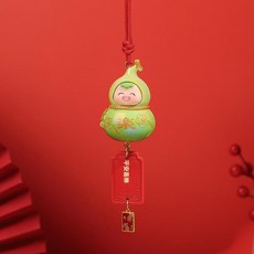 創意葫蘆汽車掛件 車用後視鏡裝飾品, 樂 - 皮牌款, 1個