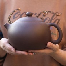 正宗宜興紫砂壺 原礦紫泥 清水泥 特大西施壺(附證書) - 宜興紫砂壺 西施壺 原礦紫泥 清水泥 茶壺 泡茶, 特大紫泥西施1600毫升, 1個