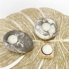 점토공예 티라이트 돌모양 스톤점토 캔들홀더만들기 미술키트