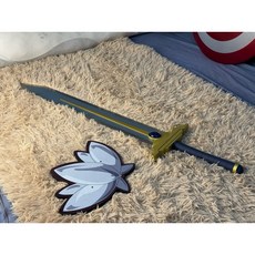 《葬送的芙莉蓮》/費倫法杖 /Cosplay道具/高還原/可拆卸/金屬 實木材質 收藏擺設攝影道具, 1個, 欣梅爾劍