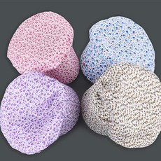 물결샵 꽃무늬 농사 모자 햇빛 가리개 농부 차단 텃밭 여름 자외선