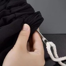 대형 바지 고무줄 끼우개 츄리닝 끈 끼우기 도구 의류 치마 밴드 셀프 수선 밴딩, 1개, 실버