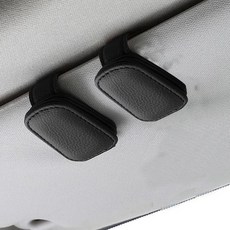 AROK 차량용 선글라스 안경 클립, 블랙, 2개