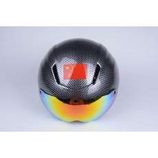 성인용 빙상 헬멧 쇼트트랙 핼멧 스피드 피셔 스케이팅 안전모, 성인 55-61 머리 둘레, N. 블랙카본파이버(렌즈탈부착가능), 1개