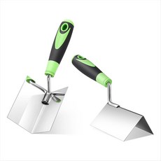 2 PCS 건식 벽체 코너 도구 세트 스테인레스 스틸 시트록 외부 코너 흙손 및 내부 코너 흙손