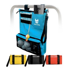 스컬독 골프 카트 파우치 카트걸이 가방 걸이형 소지품 가방 캐디용품 사이즈업, 하늘색, 1개