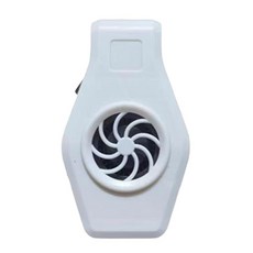 GHSHOP 미니 수족관 냉각기 수족관 쿨러 저소음 조절 속도 어항 냉각 팬 파충류 잉어 가정용 민물 고양이용, ABS, 하얀색, 1개