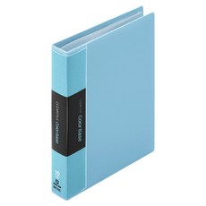 킹짐 컬러 베이스 10포켓 클리어 카드 파일 미니, 스카이블루, 1개
