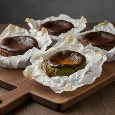 바스크 프리미엄 치즈케이크 말차1개 +초코3개, 단품, 단품
