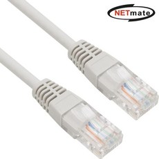 NETmate CAT.6 UTP 랜케이블(그레이) 50cm, 6개