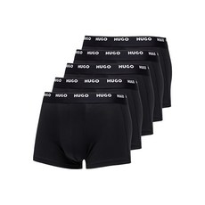 휴고 로고 웨이스트밴드 복서 브리프 5팩 세트