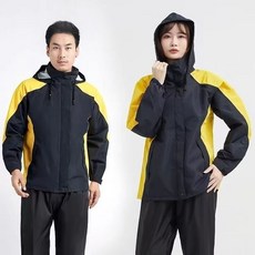 週末大促 雨衣雨褲套裝男女分體式防暴雨騎行外賣電動車摩托車騎行全身防水, 白色【雨衣雨褲+輕薄款雙層】,3XL