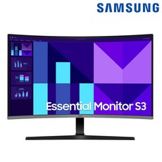 삼성전자 에센셜 커브드 모니터 S39GD 곡면 1800R 주사율 100Hz, LS27D390GAKXKR, 68.6cm