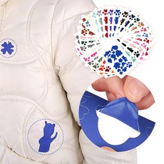 아띠꼴로 1+1 1세트 침낭 텐트 패딩 보수 스티커 수선패치 테이프, 파스텔민트(디자인+무지), 1개