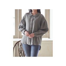 패션스타트 패턴인 P1334 여성 퍼프소매 루즈핏 라운드칼라 블라우스 셔츠 옷 패턴 도안 옷본, 혼합, 1개