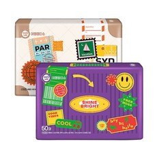 깨끗한나라 여행용 티슈 50매 x20개 휴대용티슈, 20개