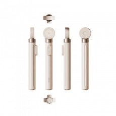 雙面磁吸藍芽自拍棒 露營中毒本鋪 直播架 自開腳架, 金色 AB230, 1個