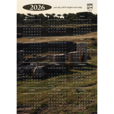 A3 포스터 달력, 1개