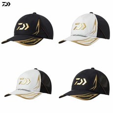 DAIWA釣魚帽 透氣遮陽Tournament 舒適, 黑 白