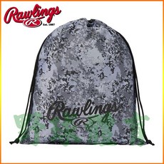 RAWLINGS 束口袋 棒壘手套袋 鞋袋 灰迷彩 時尚運動收納袋, 1個