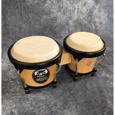 아프리카봉고 드럼 가죽 가나봉고 양가죽 타악기 입문용 7인치9인치 세트, 4인치나무5인치