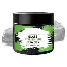 앞유리 광택 가루 100g 세척 가루 앞유리용 유리 얼룩 제거제 야외 차고 차량 트럭 SUV RV 세단용, 앞유리 광택 가루, 100g 세척 가루 앞유리용, 유리