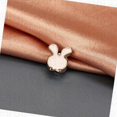 여성 파인 옷 노출 벌어짐 방지 자석 여밈 단추 브로치 옷고정 매너 버튼, T.토끼화이트 3세트