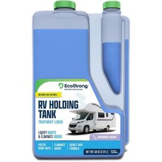 에코 스트롱 RV 화장실 처리제 | 블랙 탱크 보유 냄새 제거제 세척제 캠핑카 RV 보트에 적합 68회분 라벤더, 68 플로우 온스 (1개 팩)